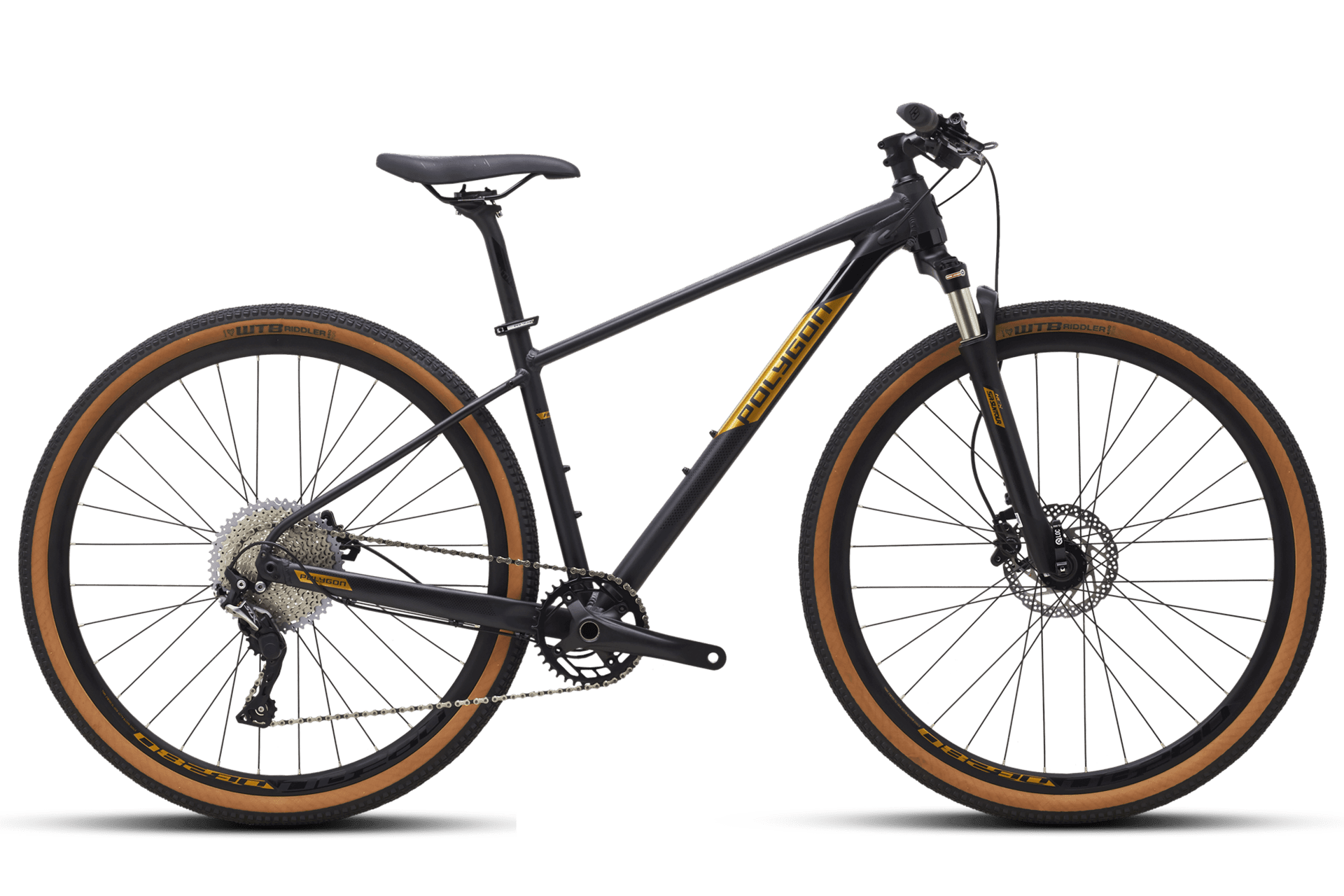 Polygon Heist X7 (Black/Gold) | Cycling Gears Hub