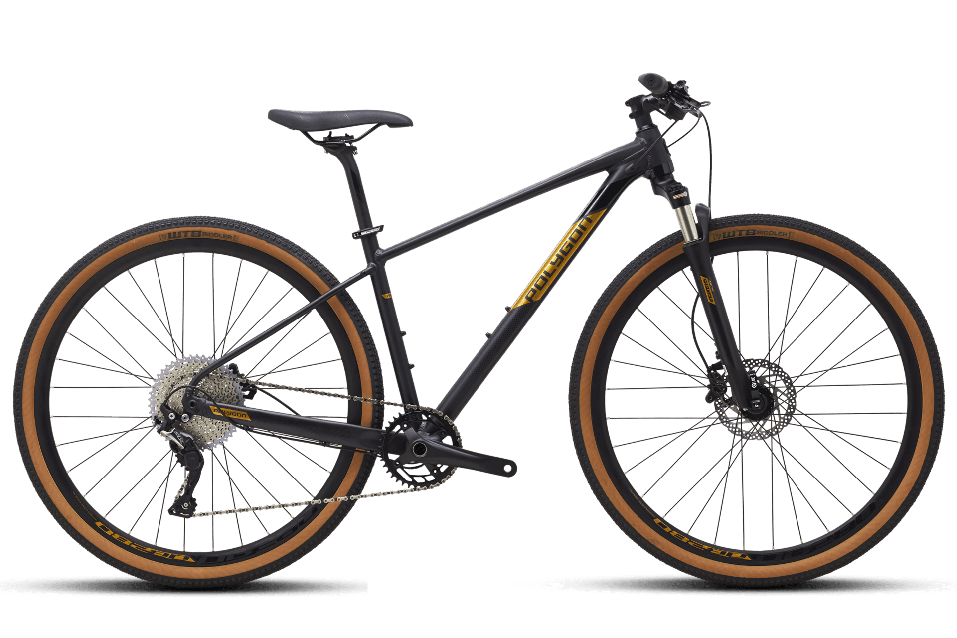 Polygon Heist X7 (Black/Gold) | Cycling Gears Hub - Cycling Gears Hub