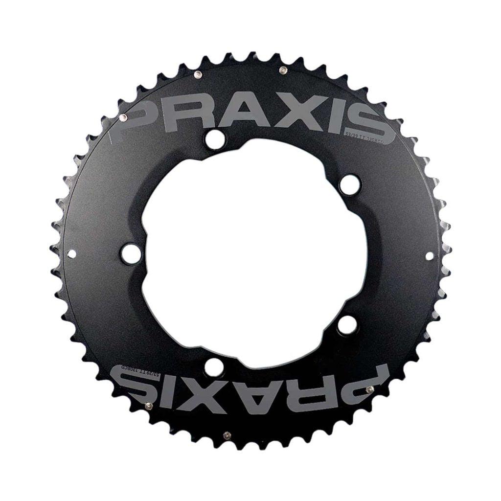 Praxis Aero/TT Ring 11 Speed Chainring (Black) 130bcd 5bolt | Cycling Gears Hub - Cycling Gears Hub