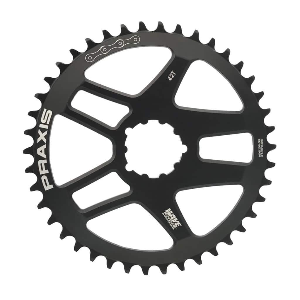 Praxis Direct Mount Wave 10/11/12 Speed Chainring (Black) | Cycling Gears Hub - Cycling Gears Hub