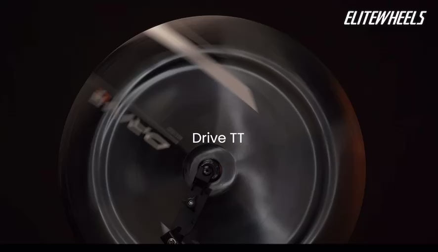 Elite Wheels Drive TT Disc Carbon Wheel for Shimano Hub| Disc Brake Triathlon & Time Trial Rear Wheel | Cycling Gears Hub