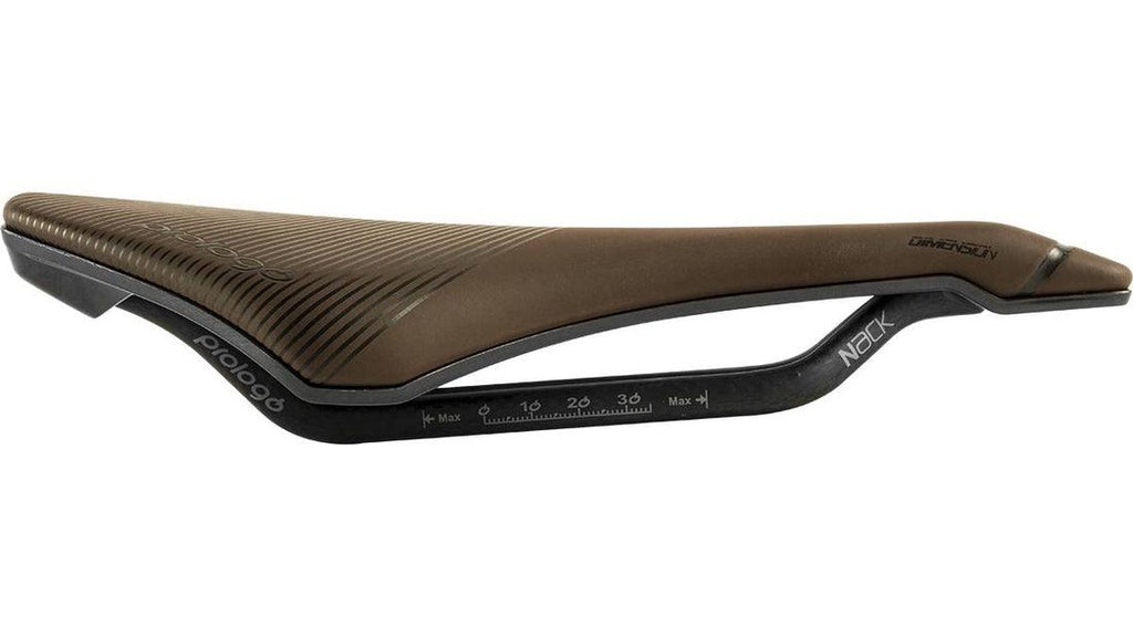 Prologo Dimension 143 Nack Saddle (Dark Brown/Black) | Cycling Gears Hub - Cycling Gears Hub
