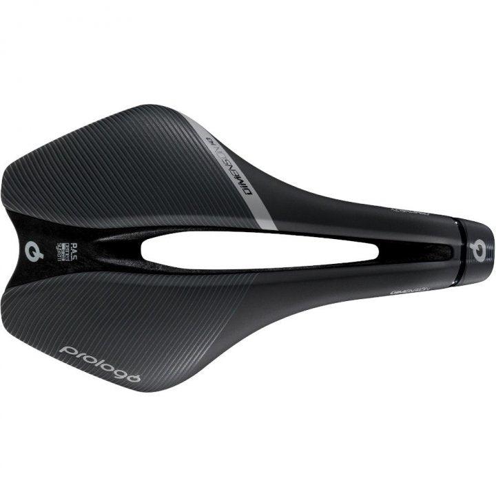 Prologo Dimension T4.0 Unisex Road Saddle – 245mm, PAS, Black - Cycling Gears Hub