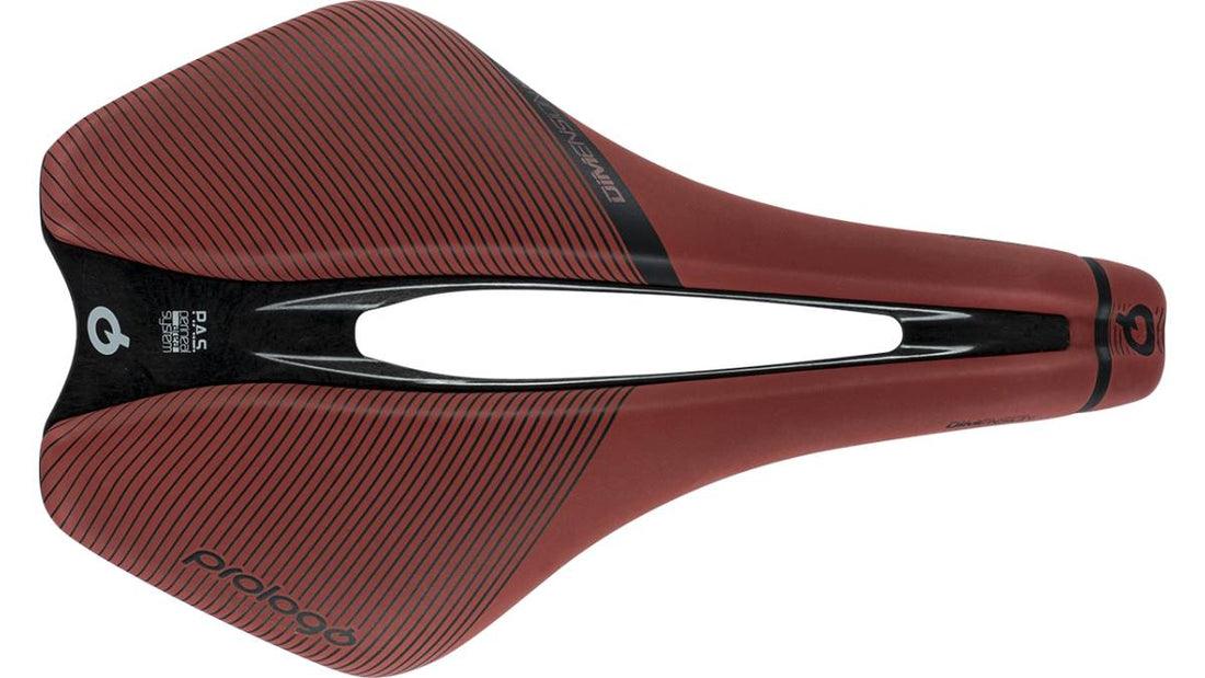 Prologo Dimension Tri Nack Saddle (Brick Red/Natural Black) | Cycling Gears Hub - Cycling Gears Hub