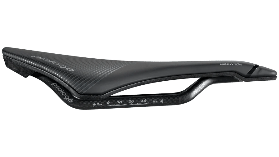 Prologo Dimension Triox Saddle – Short Nose, PAS, 143mm, Unisex, Black - Cycling Gears Hub