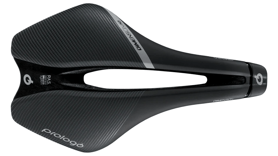 Prologo Dimension Triox Saddle – Short Nose, PAS, 143mm, Unisex, Black - Cycling Gears Hub