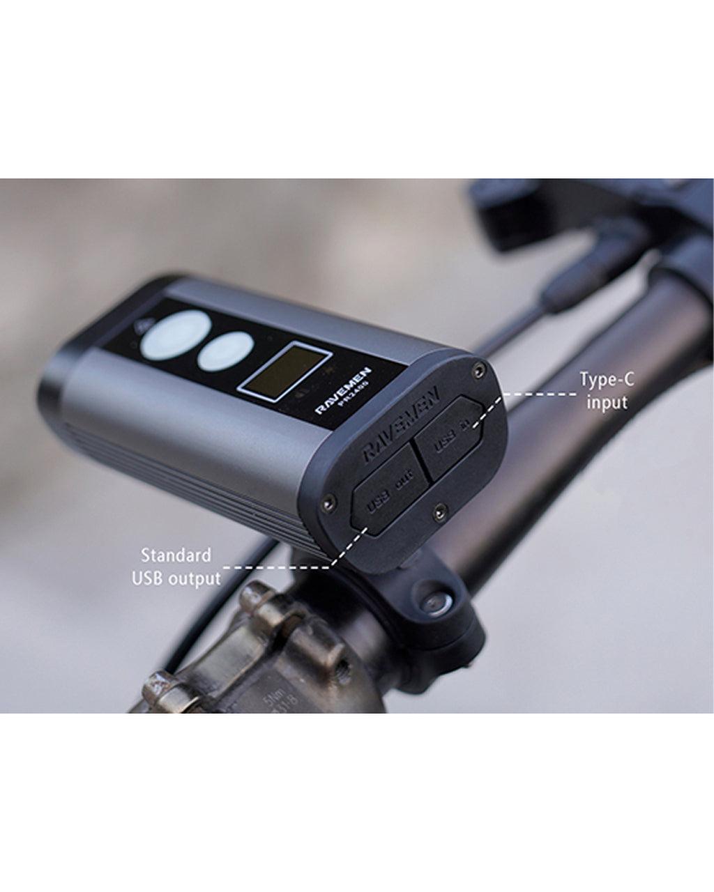 Ravemen PR 2400 Front Light (Silver) | Cycling Gears Hub - Cycling Gears Hub