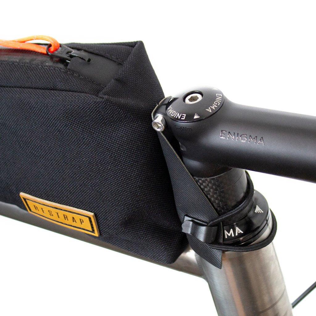 Restrap Bolt - on Top Tube Bag (Black) | Cycling Gears Hub - Cycling Gears Hub