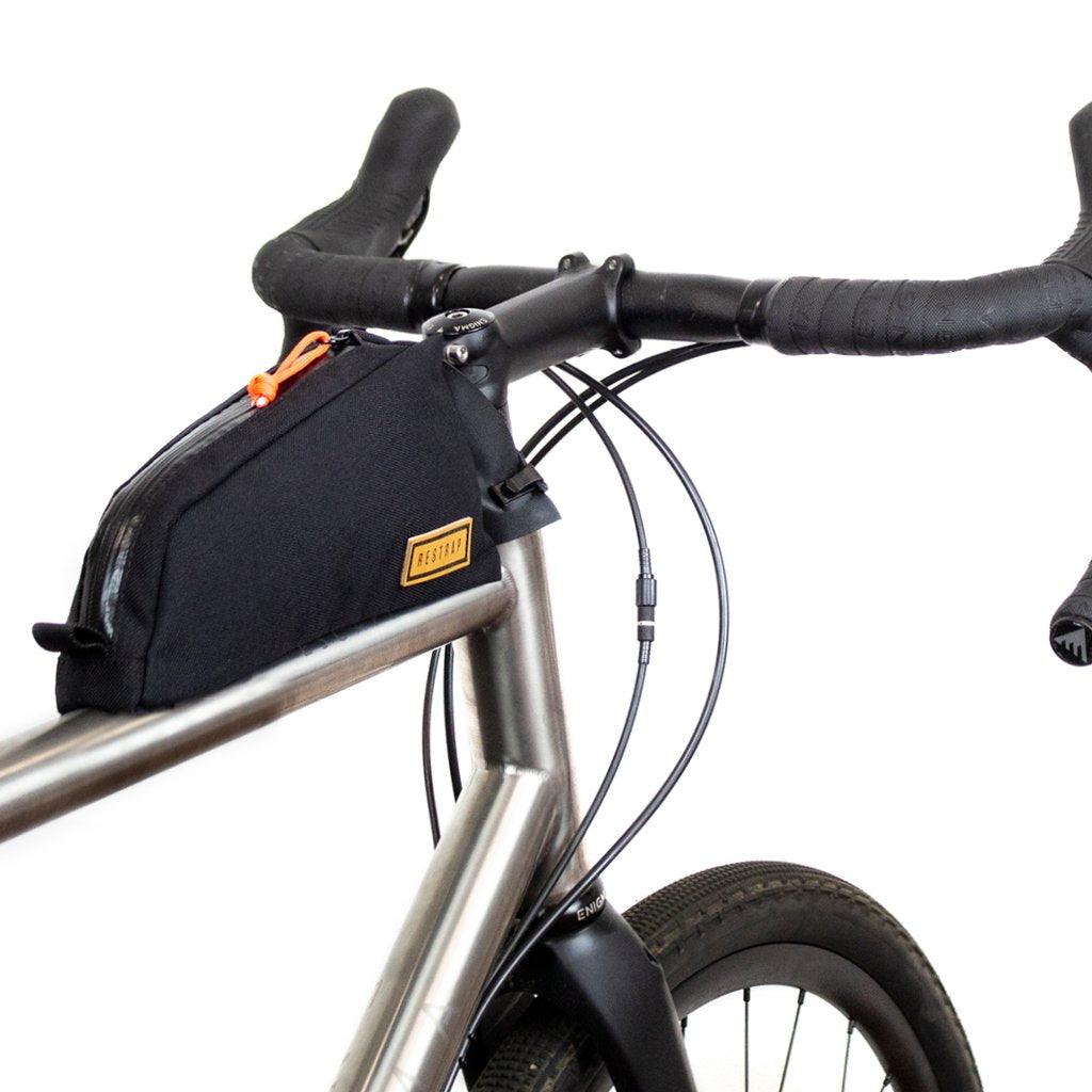 Restrap Bolt - on Top Tube Bag (Black) | Cycling Gears Hub - Cycling Gears Hub