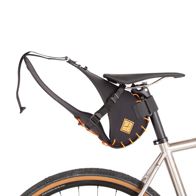 Restrap Saddle Bag (Black/Orange) | Cycling Gears Hub - Cycling Gears Hub