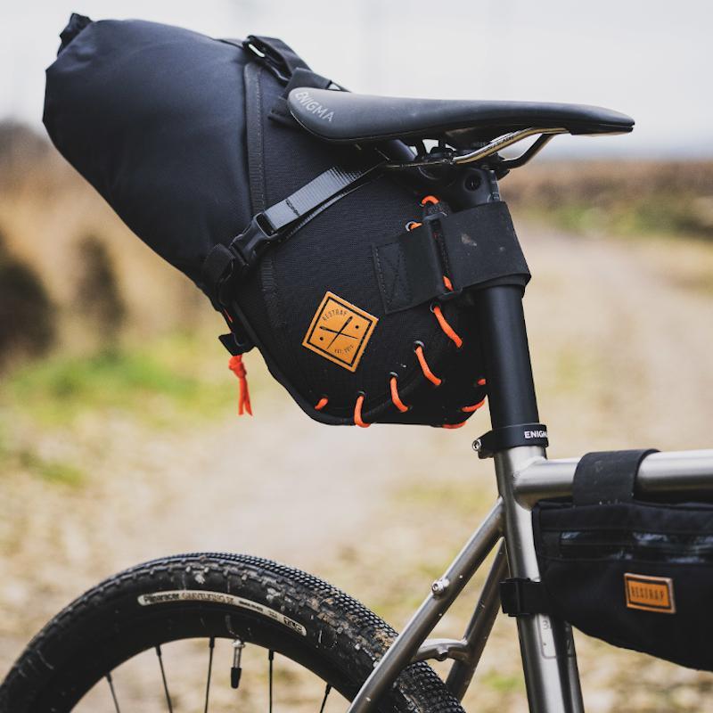 Restrap Saddle Bag (Black/Orange) | Cycling Gears Hub - Cycling Gears Hub
