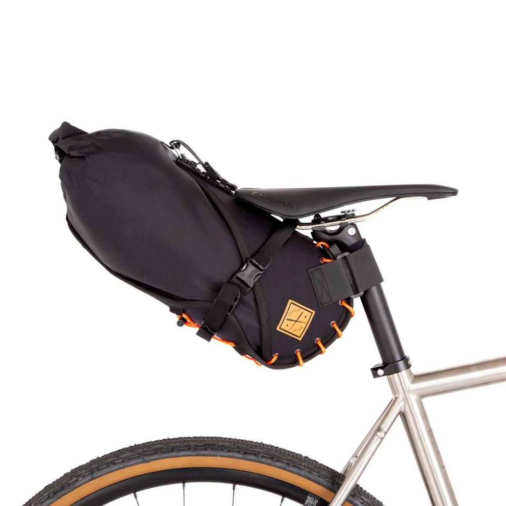 Restrap Saddle Bag (Black/Orange) | Cycling Gears Hub - Cycling Gears Hub
