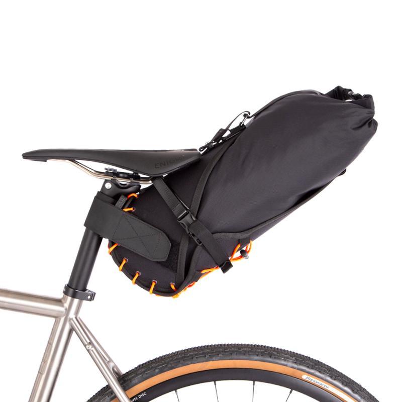 Restrap Saddle Bag (Black/Orange) | Cycling Gears Hub - Cycling Gears Hub