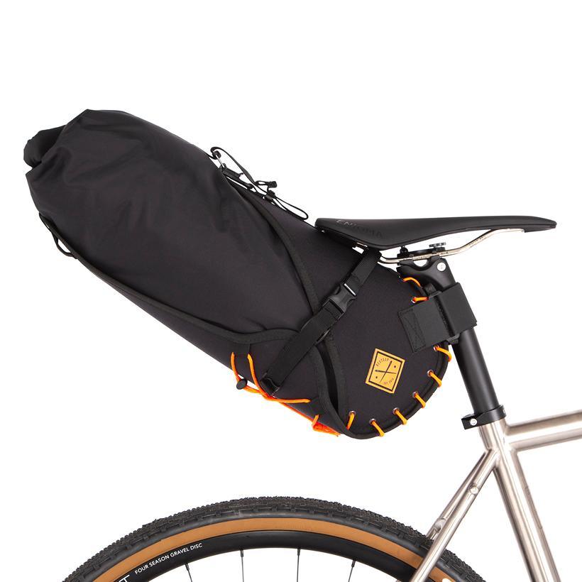 Restrap Saddle Bag (Black/Orange) | Cycling Gears Hub - Cycling Gears Hub
