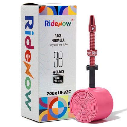 RideNow 700X18 - 32c 65mm Light Presta Valve Road Inner Tube | Cycling Gears Hub - Cycling Gears Hub