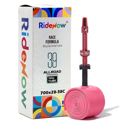 RideNow 700x28 - 38c 65mm Light Metal Presta Valve Road Inner Tube | Cycling Gears Hub - Cycling Gears Hub