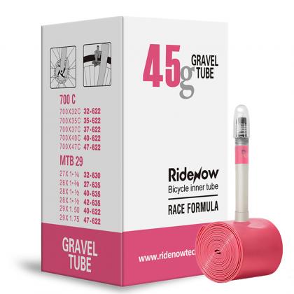 RideNow 700x32 - 47c 45mm Light Presta Valve Road Inner Tube | Cycling Gears Hub - Cycling Gears Hub