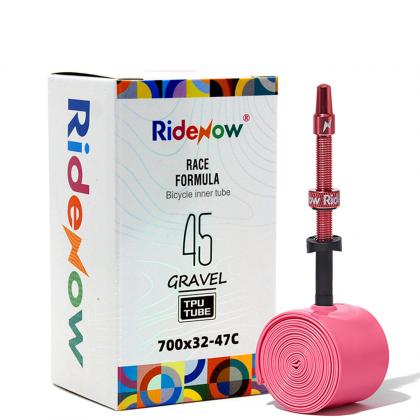 RideNow 700X32 - 47c 65mm Light Presta Valve Road Inner Tube | Cycling Gears Hub - Cycling Gears Hub