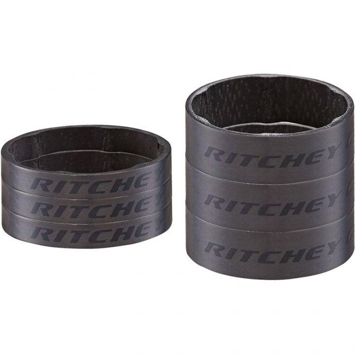 Ritchey WCS 3x5mm/3x10mm Carbon Spacer Set (Matte UD Carbon) | Cycling Gears Hub - Cycling Gears Hub