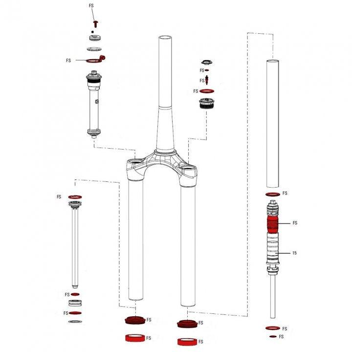 Rock Shox Spare For Fork Service Kit | Cycling Gears Hub - Cycling Gears Hub
