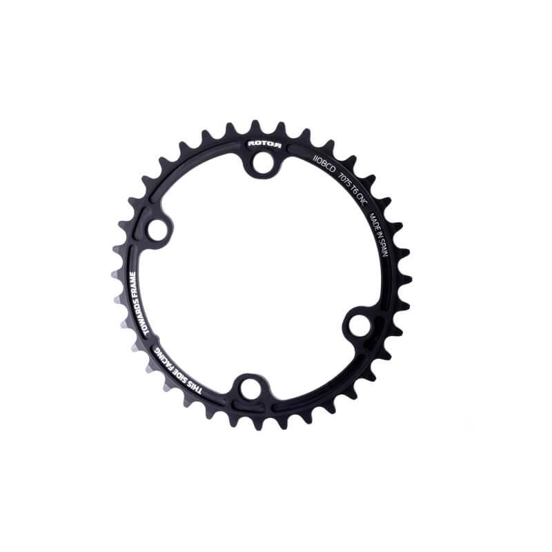 Rotor 110/4 BCD Round Inner Chainring (Black) | Cycling Gears Hub - Cycling Gears Hub