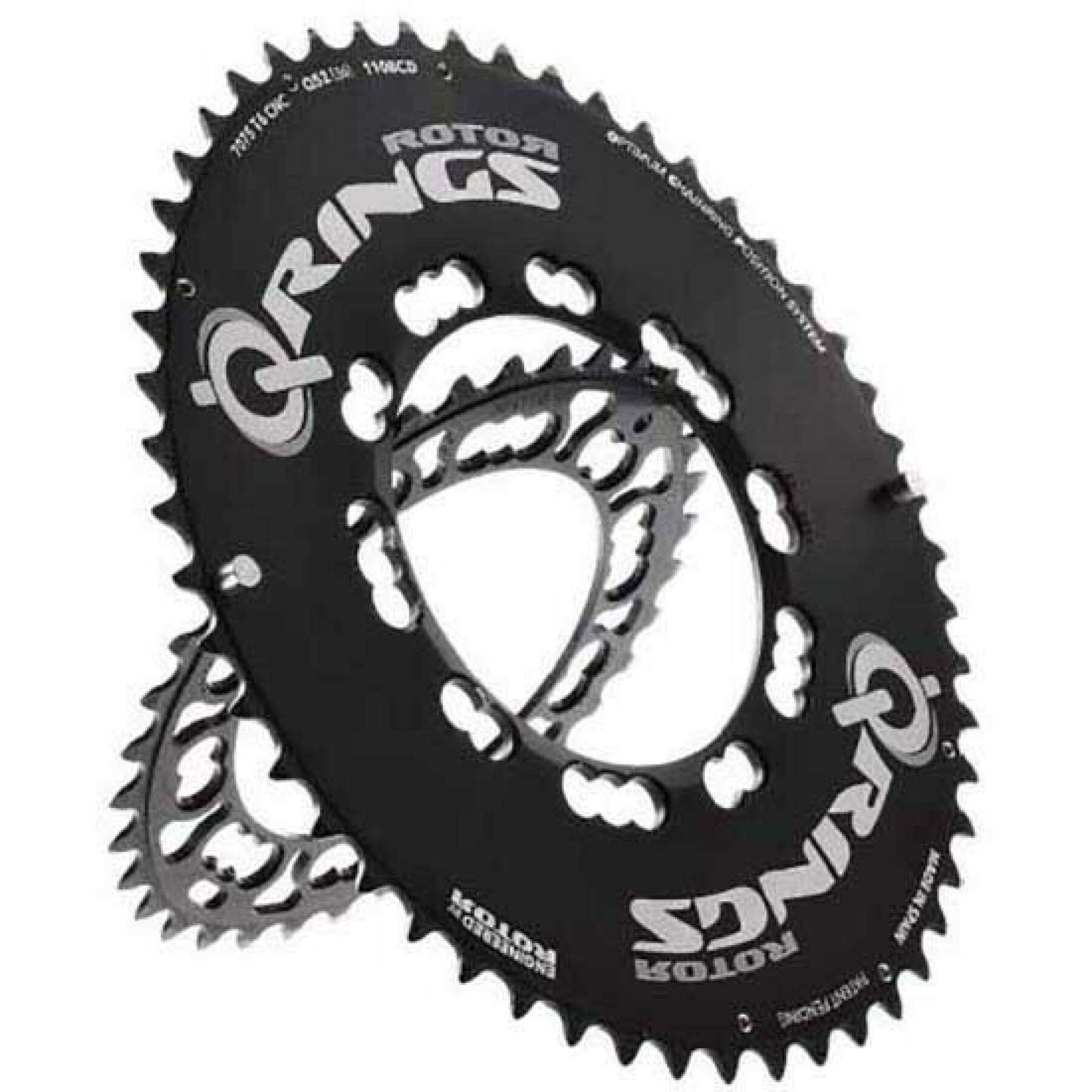 Rotor Q Rings 10/11 Speed Chainring (Black) | Cycling Gears Hub - Cycling Gears Hub