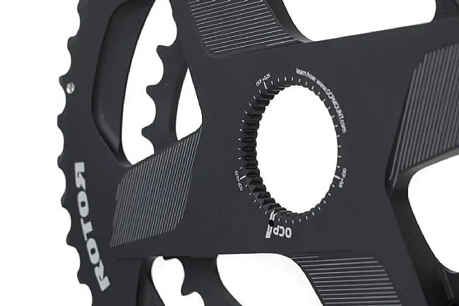 Rotor Q - Rings Spiderring Direct Mount Oval Chainring (Black) | Cycling Gears Hub - Cycling Gears Hub