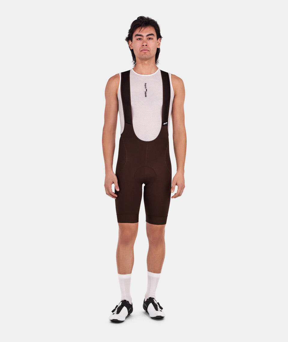Santini Ready To Ride Men's Cycling Bibshorts (Chocolate) | Cycling Gears Hub