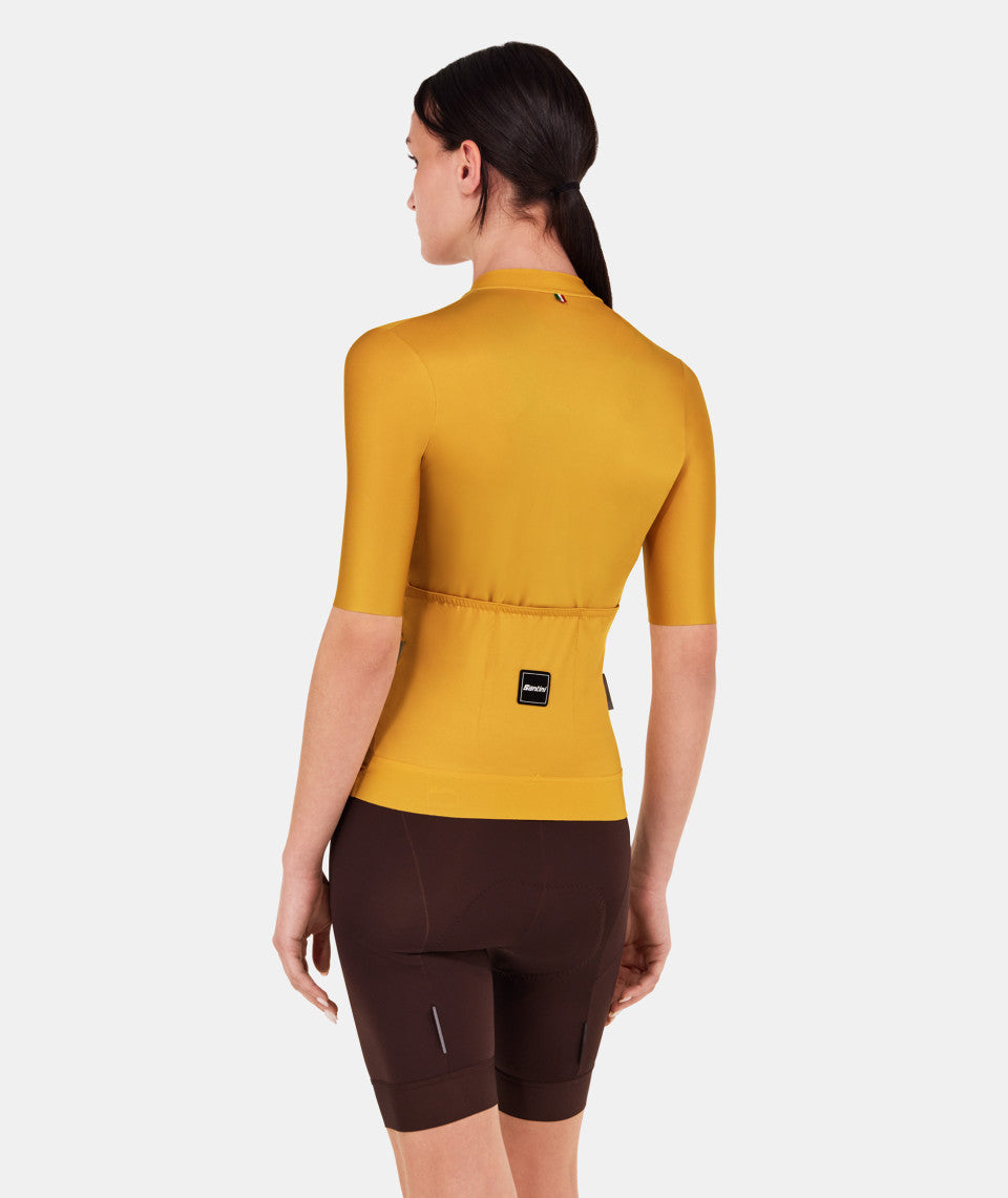 Santini Ready To Ride Unisex Cycling Jersey (Ochre) | Cycling Gears Hub