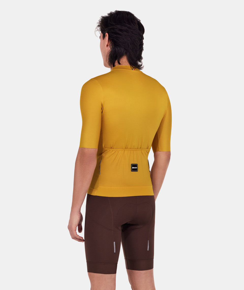 Santini Ready To Ride Unisex Cycling Jersey (Ochre) | Cycling Gears Hub