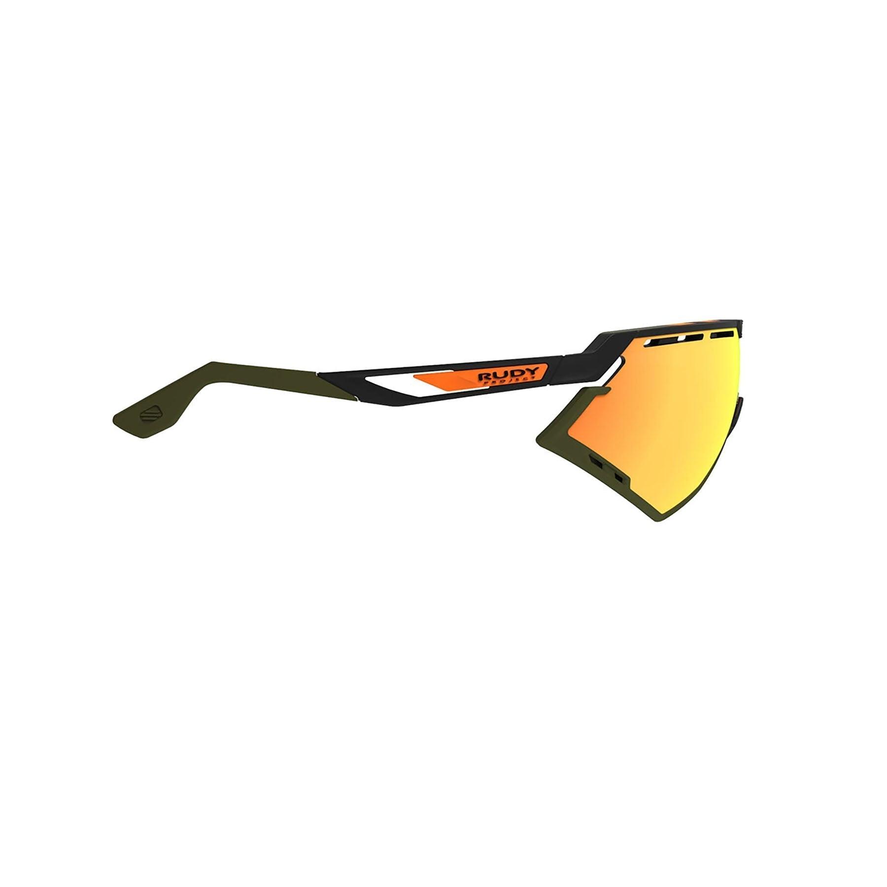Rudy Project Defender Sport Sunglasses (Stripes/Black Matte/Multilaser Orange) | Cycling Gears Hub - Cycling Gears Hub