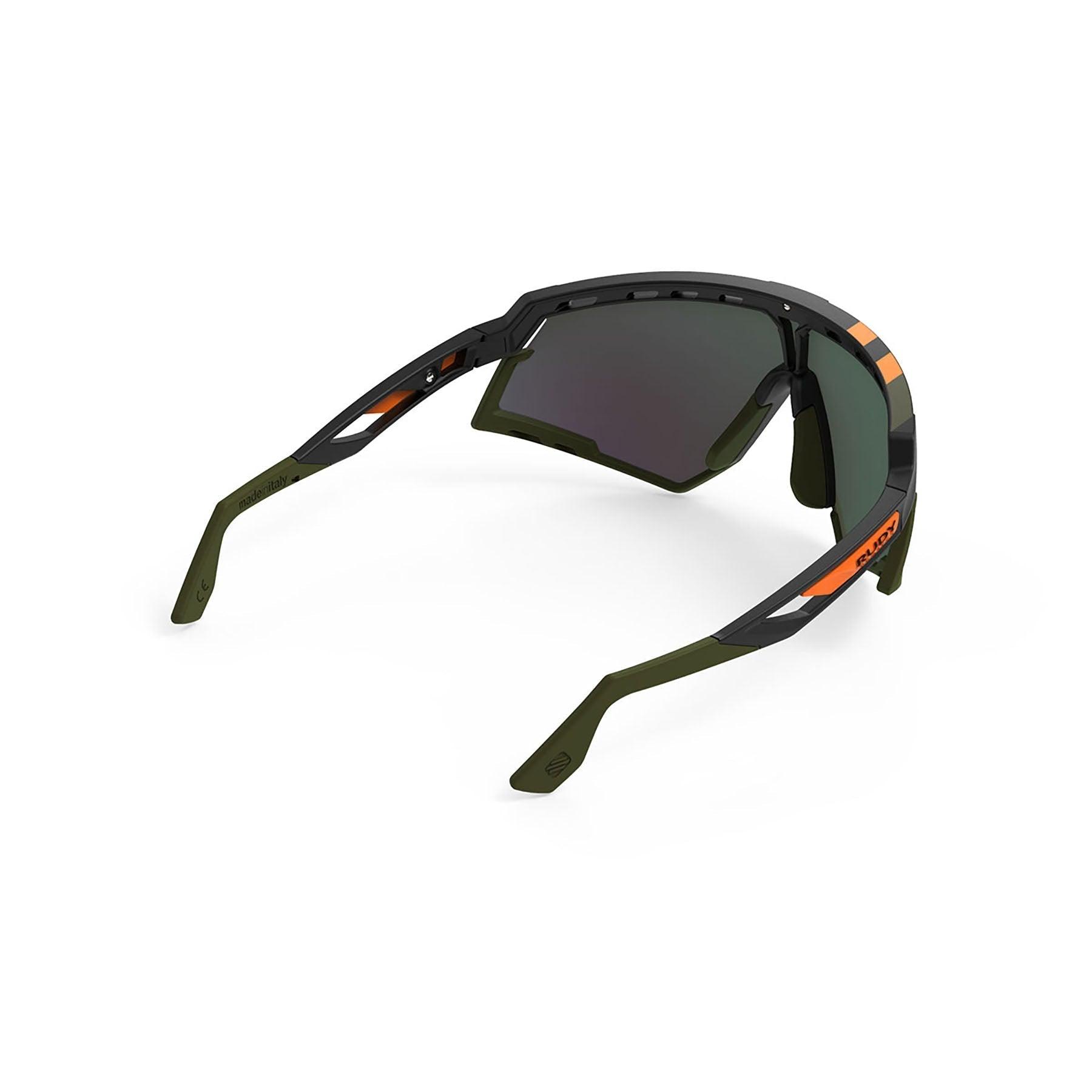 Rudy Project Defender Sport Sunglasses (Stripes/Black Matte/Multilaser Orange) | Cycling Gears Hub - Cycling Gears Hub
