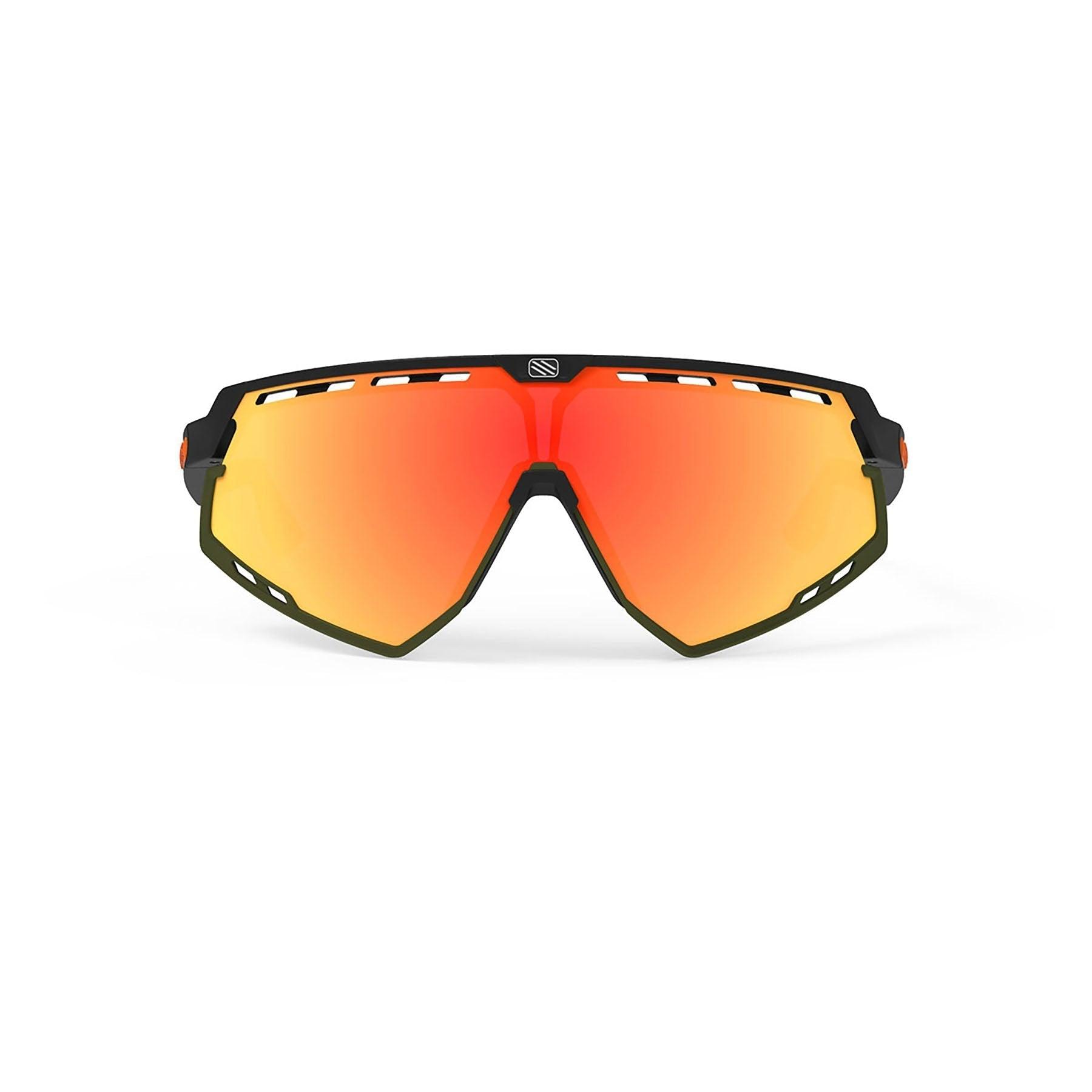 Rudy Project Defender Sport Sunglasses (Stripes/Black Matte/Multilaser Orange) | Cycling Gears Hub - Cycling Gears Hub