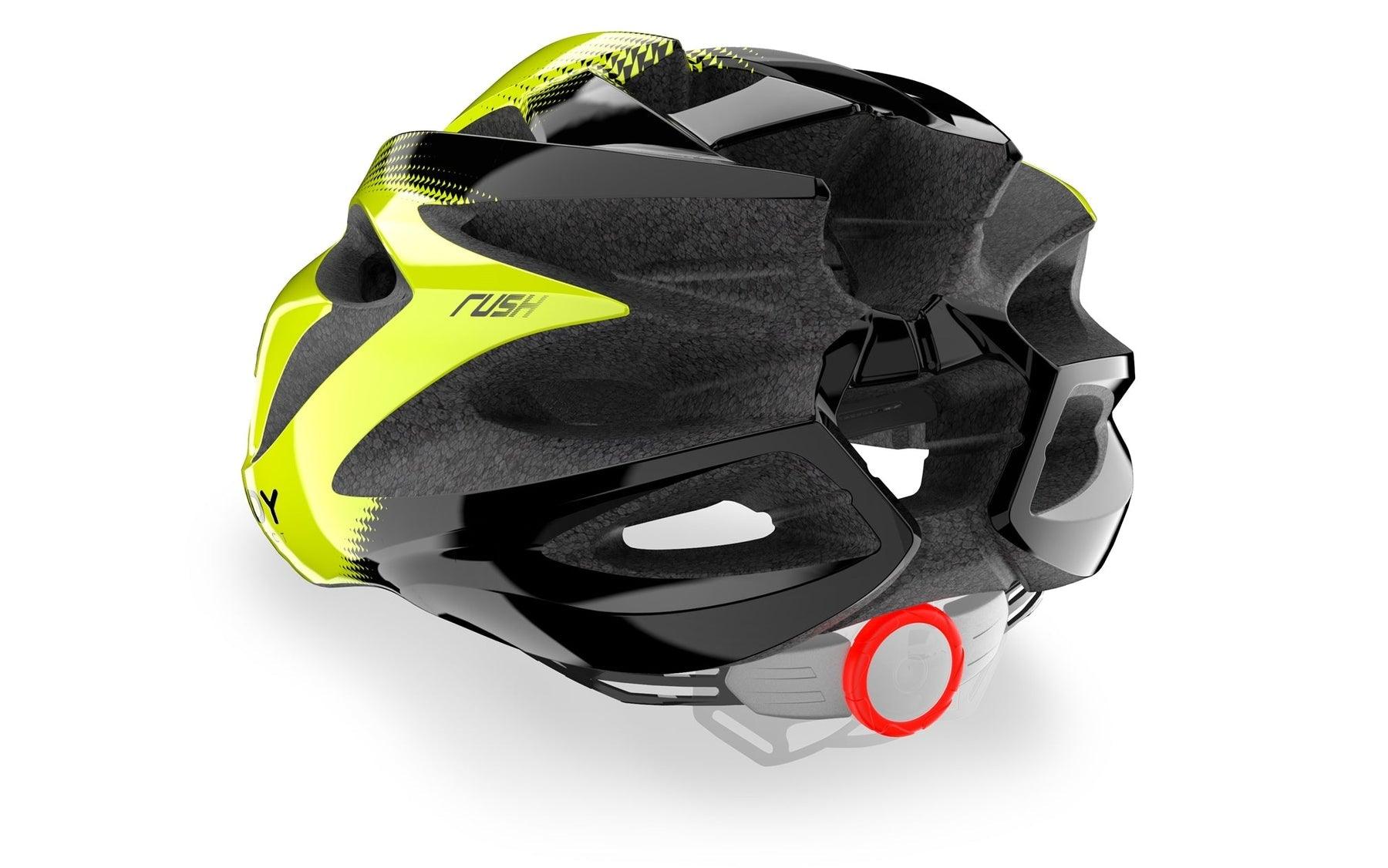 Rudy Project Rush Road Cycling Helmet (Yello Fluo/Black-Shiny) | Cycling Gears Hub