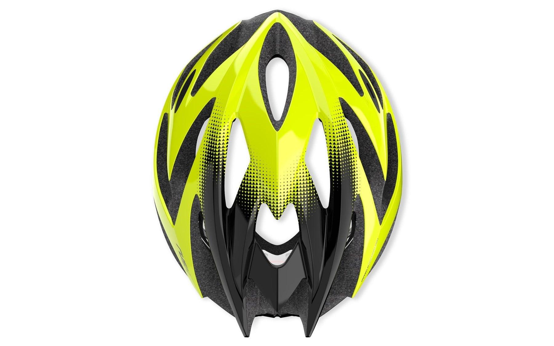 Rudy Project Rush Road Cycling Helmet (Yello Fluo/Black-Shiny) | Cycling Gears Hub