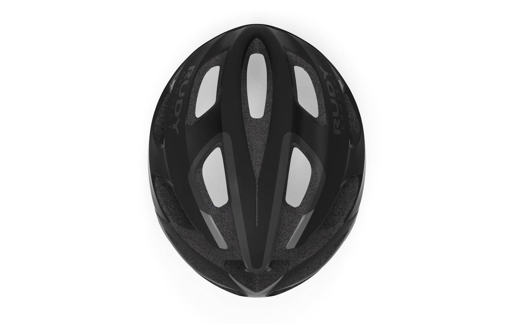 Rudy Project Strym Road Cycling Helmet (Black Stealth-Matte) | Cycling Gears Hub