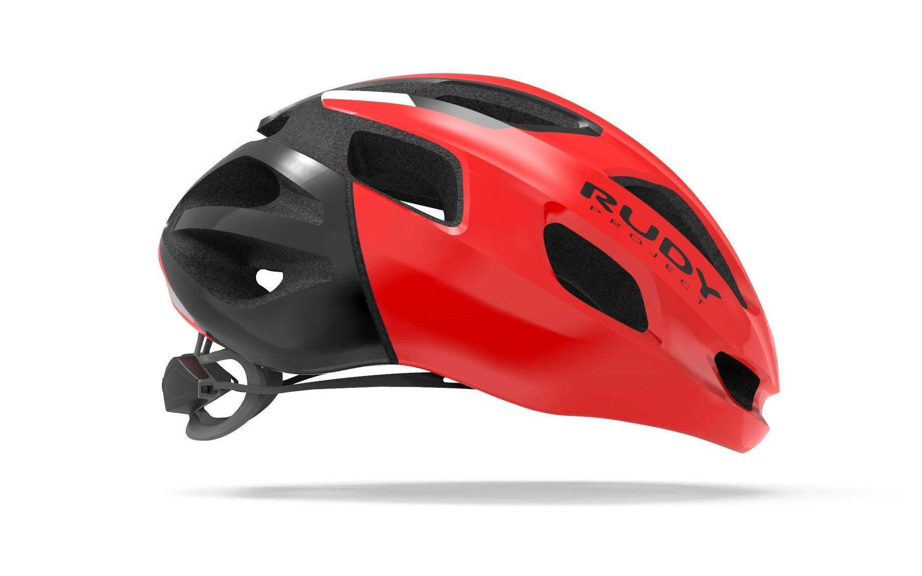 Rudy Project Strym Road Cycling Helmet (Red-Shiny) | Cycling Gears Hub