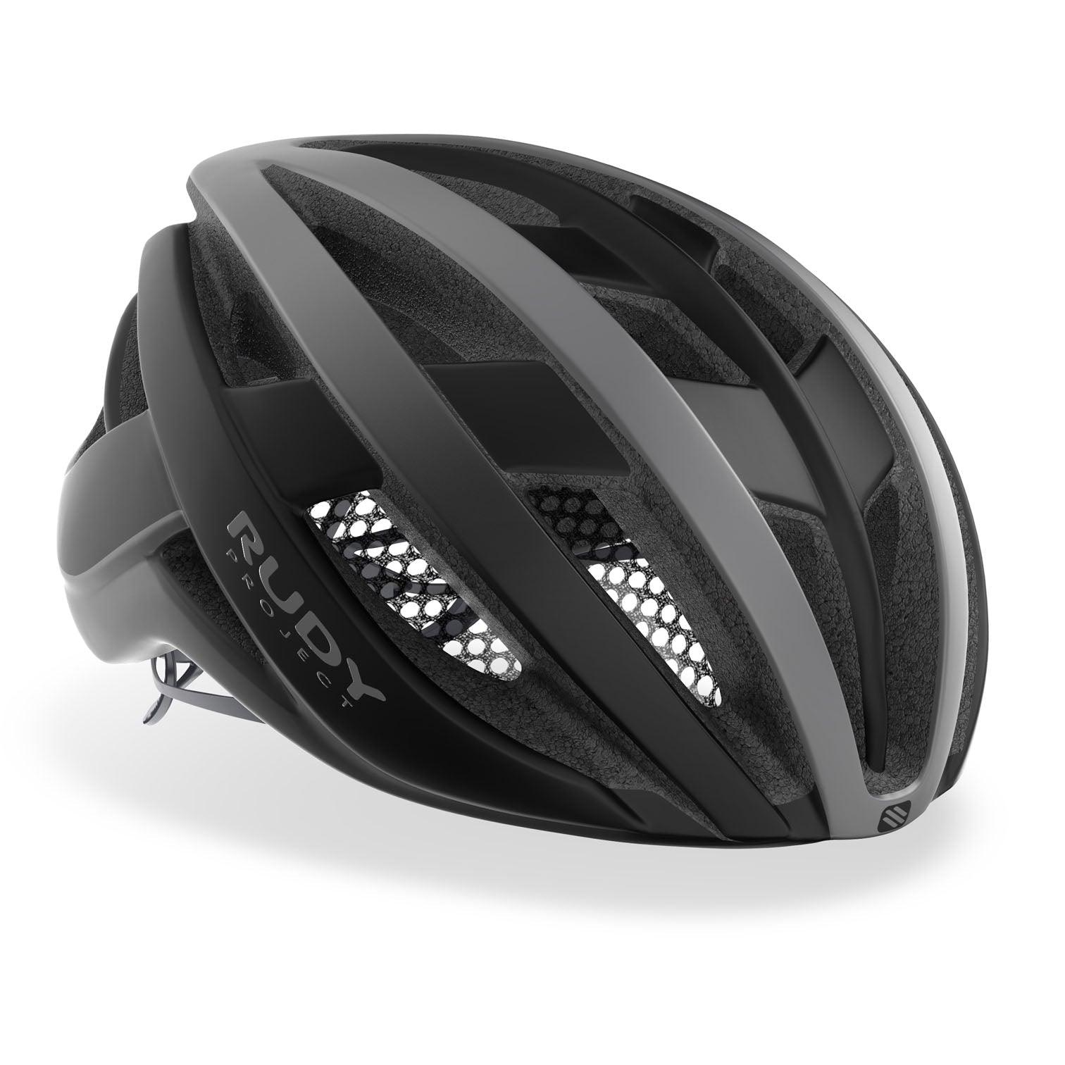 Rudy Project Venger Road Cycling Helmet (Titanium/Black-Matte) | Cycling Gears Hub