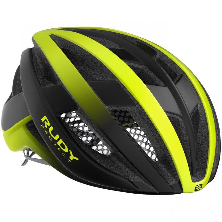 Rudy Project Venger Road Cycling Helmet (Yellow Fluo/Black/Matte) | Cycling Gears Hub