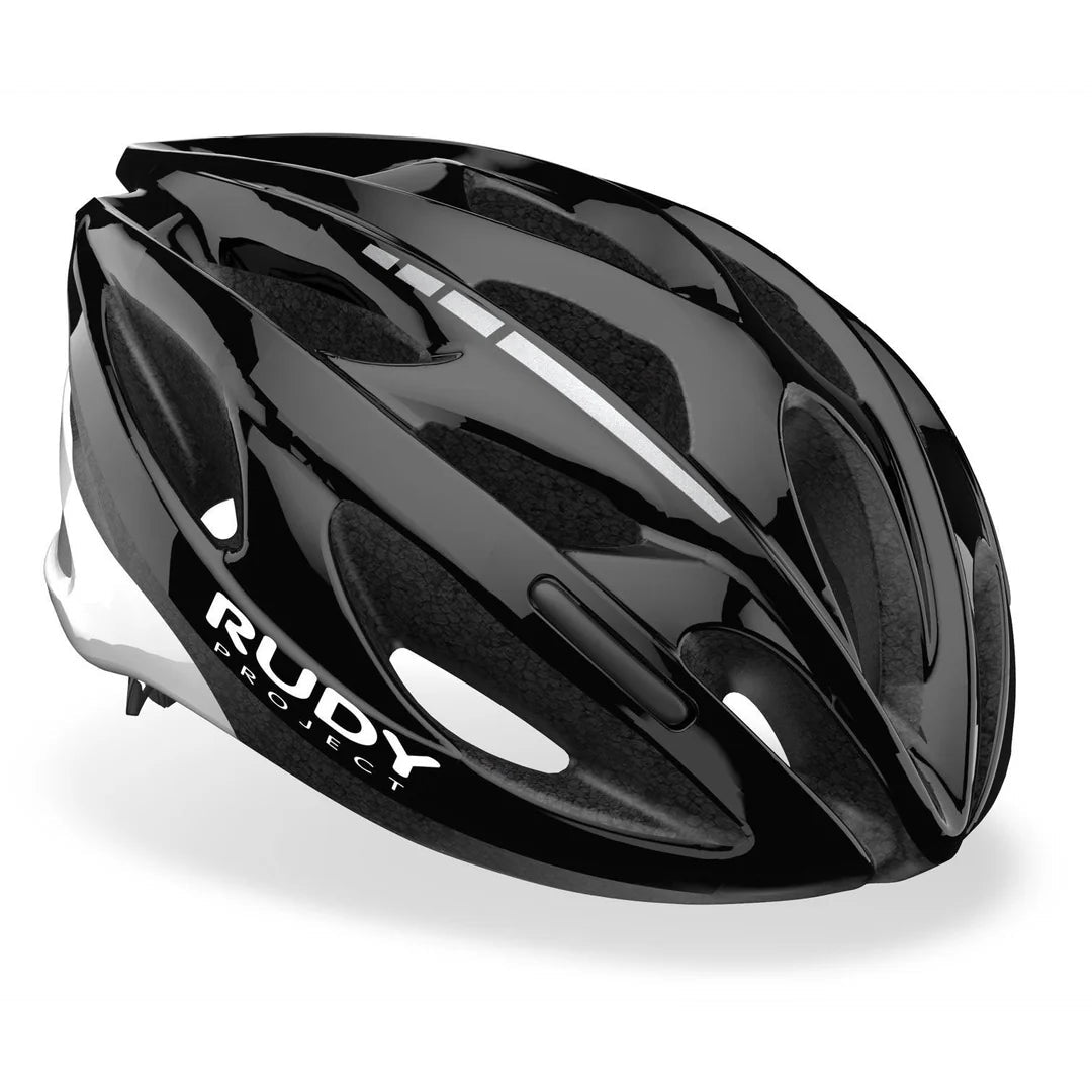 Rudy Project Zumy Road Cycling Helmet – Black Shiny | Lightweight, Safe & Ventilated Helmet for Road Riders - Cycling Gears Hub