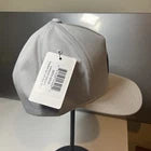 100% Cornerstone Snapback Hat – Light Grey Adjustable Cap for Cyclists & Streetwear Style