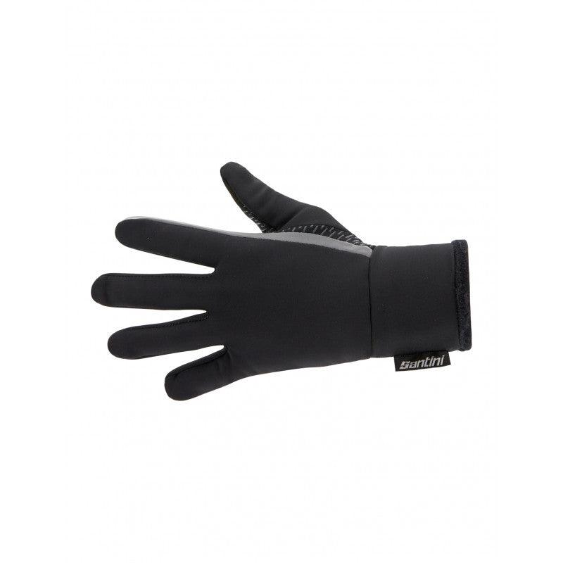 Santini Adapt Unisex Cycling Gloves (Black) | Cycling Gears Hub - Cycling Gears Hub