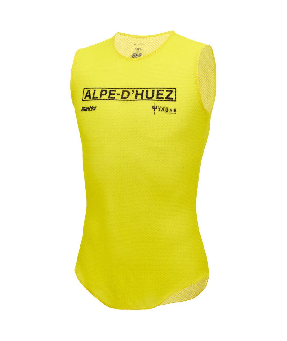Santini Alpe D'Huez Men's Cycling Baselayer (Print) | Cycling Gears Hub - Cycling Gears Hub
