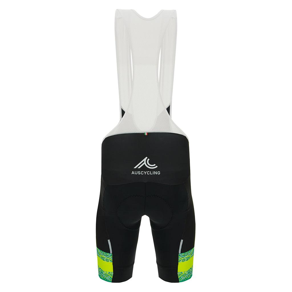 Santini Australia Team Mens Cycling Bibshorts (Black) | Cycling Gears Hub