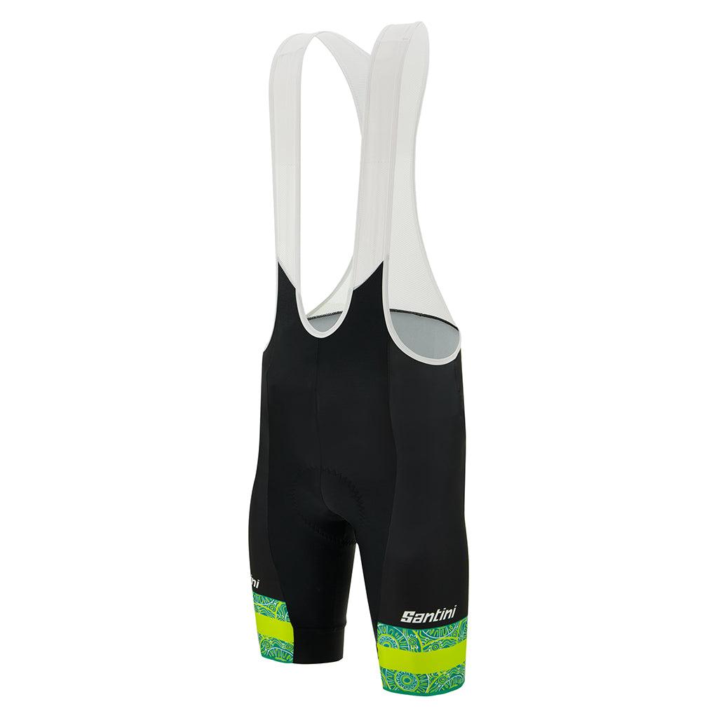 Santini Australia Team Mens Cycling Bibshorts (Black) | Cycling Gears Hub