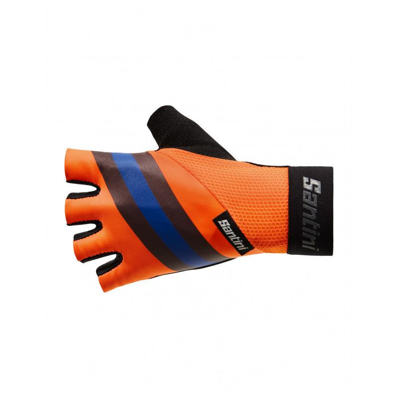Santini Bengal Gel Unisex Cycling Gloves (Flashy Orange) | Cycling Gears Hub - Cycling Gears Hub