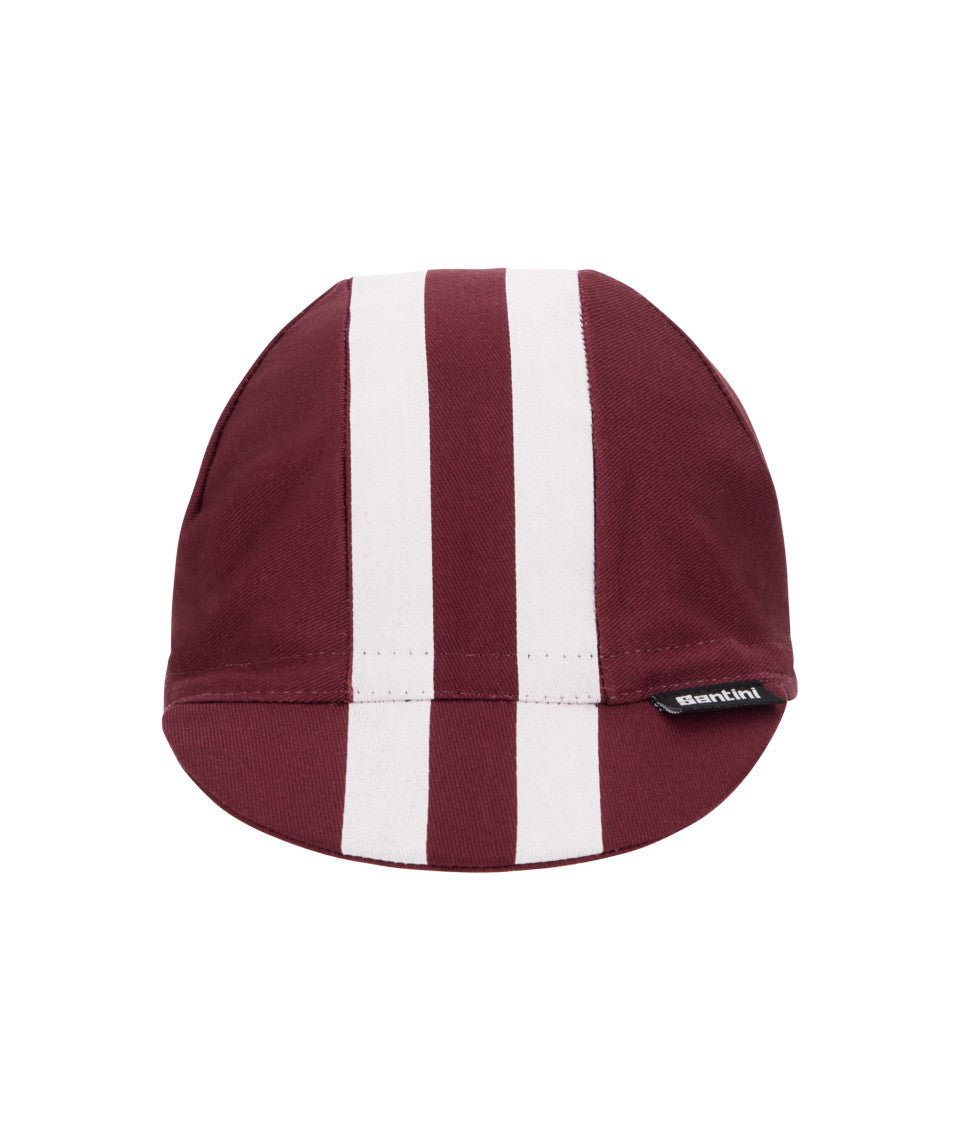 Santini Bengal Unisex Cycling Cap (Burgundy) | Cycling Gears Hub - Cycling Gears Hub