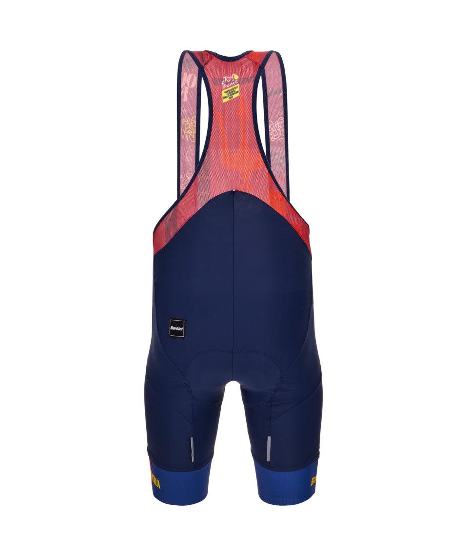 Santini Bologna Men's Cycling Bibshorts (Navy Blue) | Cycling Gears Hub