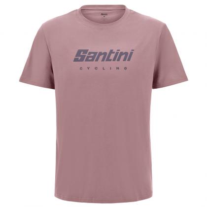 Santini Branded Unisex Casual T-Shirt (Pink) | Cycling Gears Hub - Cycling Gears Hub