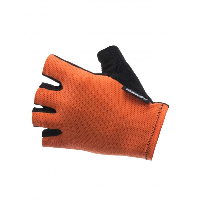 Santini Brisk Unisex Cycling Gloves (Flashy Orange) | Cycling Gears Hub